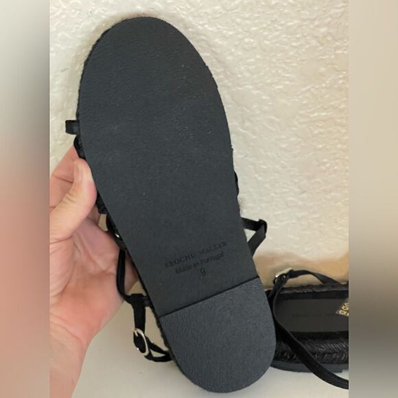 Brochu Walker Dawson black strappy gladiator fisherman espadrille sandals New. 9 - Picture 9 of 14